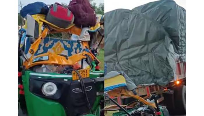 बागेश्वर धामकडे जाणाऱ्या ऑटोला ट्रकची धडक