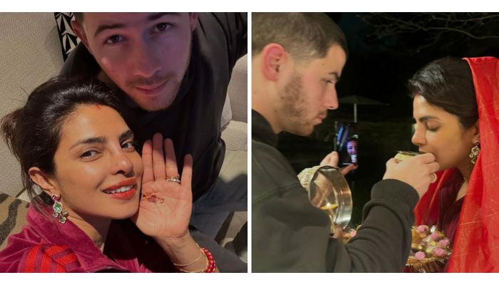 फिल्मी अंदाजात प्रियांका चोप्राने साजरा केला करवा चौथ सण